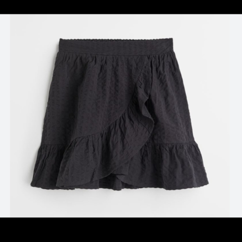Girls Brand New H&M Flounce Trimmed Wrapover Skirt Sz 8-10